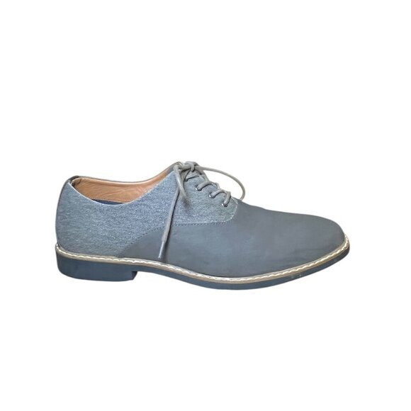Aldo Grey Men's Textile Saddle Lace Up Oxford Shoes Footwear Size: 11 - Picture 2 of 7